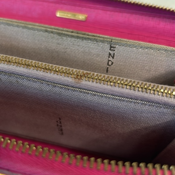 Fendi Pink Leather Crayons long zippy wallet - Picture 16 of 17